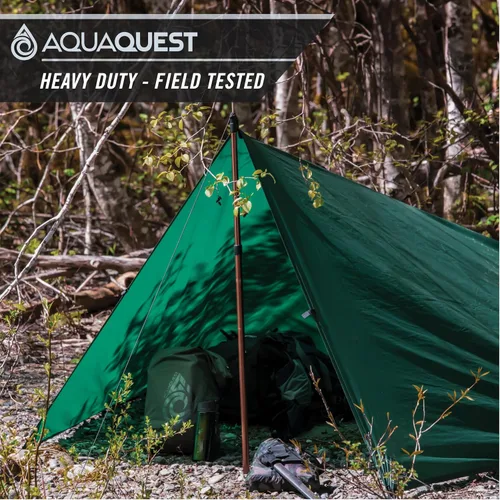 Miniatura 5 de AquaQuest Defender - Lona resistente impermeable (20,000 mm) con costuras selladas para camping, bushcraft y supervivencia