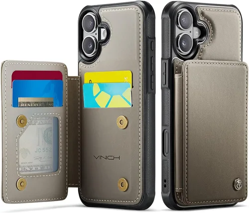 Miniatura 106 de Vinich Funda tipo cartera para iPhone 11 con tarjetero, bloqueo RFID, ranuras de crédito, función atril, a prueba de golpes, para iPhone 11 de 6.1