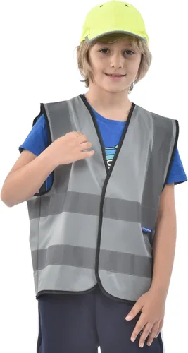 Miniatura 17 de AYKRM Chaleco de alta visibilidad para niños chaleco de seguridad reflectante de alta visibilidad Verde