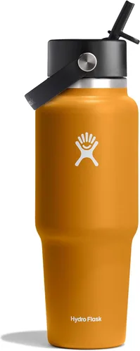 Miniatura 39 de Hydro Flask Botella de agua de viaje – Acero inoxidable aislado – Tapa ancha con pitillo, antiderrames, a prueba de fugas en 24 oz Trillium Pink