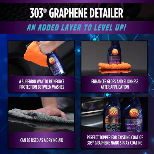 Miniatura 6 de 303 Products - Espray de detalle de grafeno, mejora el brillo y la protección en recubrimientos existentes, selladores y ceras, protector UV