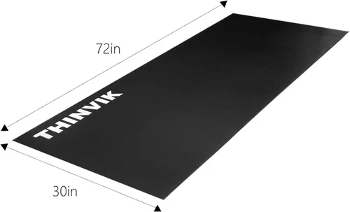 Miniatura 2 de Alfombrilla de bicicleta para Peloton y Wahoo Kickr, PVC 3060 pulgadas/3072 pulgadas, 0.236 in y 0.157 in, alfombrilla de entrenamiento