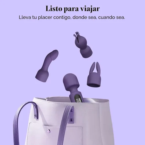 Miniatura 8 de Kits de vibrador de varita Tracy's Dog, juguetes sexuales para parejas con 3 accesorios para clítoris, punto G, glande, estimulador clitorial