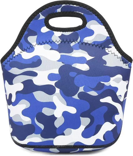 Miniatura 15 de FlowFly Lonchera de neopreno para niños, bolsa suave aislada, mini bolsa térmica para comidas, kit para niños, niñas, hombres, mujeres, escuela