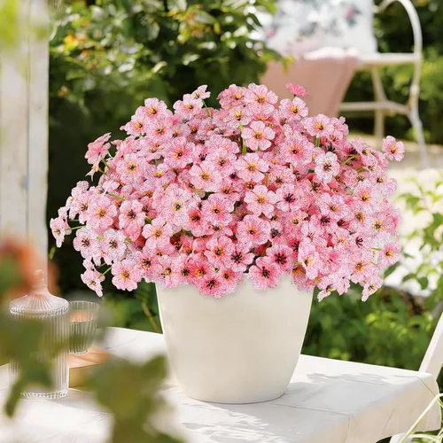Miniatura 92 de AmyHomie 16 paquetes de flores artificiales de eucalipto negro para exteriores, resistentes a los rayos UV, flores sintéticas que no se decoloran