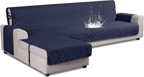 Miniatura 12 de VANSOFY Fundas de Sofá Seccional Mejoradas 100% Impermeables en Forma de L Funda Reversible para Chaise Lounge Funda Protectora de Sofá Seccional