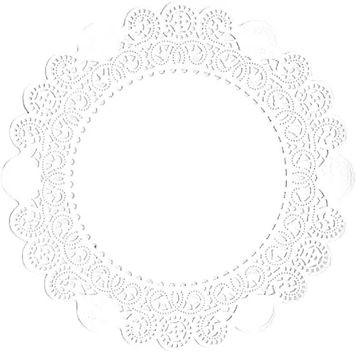Miniatura 56 de 250 piezas de papel redondo de encaje de 3.5 pulgadas de alta calidad, sin polvo, corte limpio, diseño simple: fiesta/regalo/para tartas/decoración