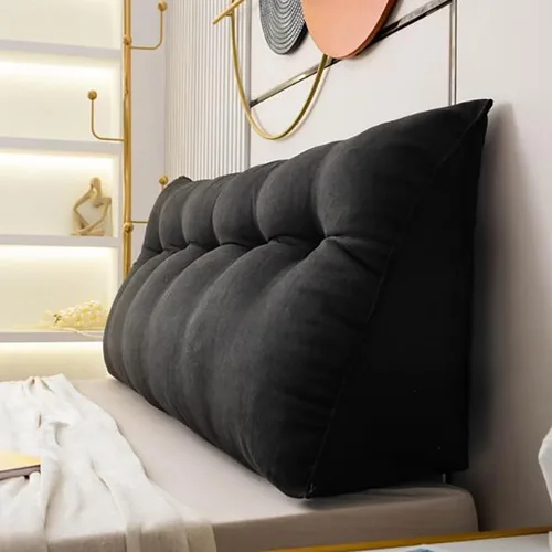 Miniatura 3 de Almohada de cabecera de cuña para reposo en cama, almohada de lectura, almohadas triangulares, almohadas de cuña para cabecero triangular, relleno