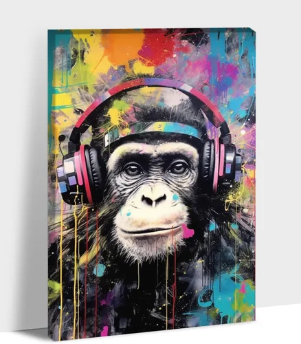 Miniatura 34 de ANRUOXI Arte de Pared de Graffiti, Impresión de Lienzo de Astronauta Espacial de Graffiti para Decoración de Pared, Impresiones de Arte Modernas