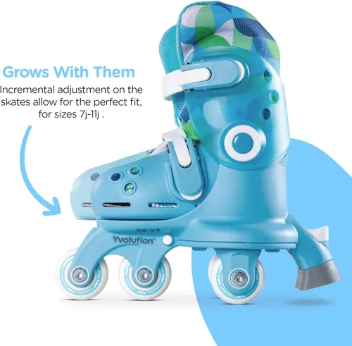 Miniatura 4 de Volution Learner Twista Patines – Patines ajustables 2 en 1 para niños a partir de 2 años – Convierte de patines de tres ruedas a patines en línea