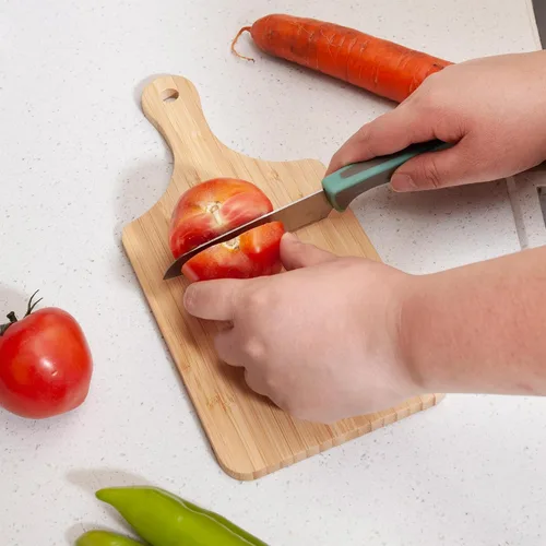 Miniatura 5 de WILLOWDALE 10 tablas de cortar de madera para cocina, tablas de charcutería de 11 pulgadas, tabla de servir de madera para pizza, queso, postre