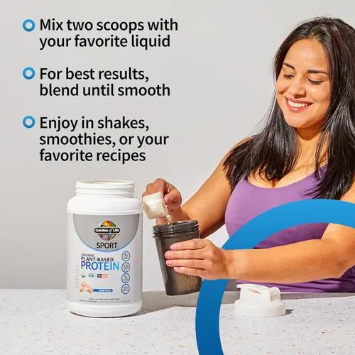 Miniatura 4 de Garden Of Life Sport - Proteína orgánica de base vegetal – BCAA Amino ácido, proteína en polvo, 0658010119436, Lata, 1