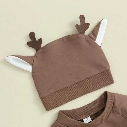 Miniatura 4 de Scloutarry Mameluco de manga larga con cuello redondo para bebé y niña, ropa de Navidad para bebé