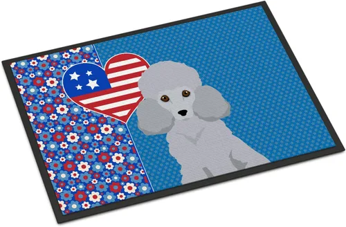 Miniatura 159 de Caroline's Treasures WDK5119JMAT Airedale Terrier USA - Tapete para interiores o exteriores, 24 x 36 pulgadas, tapete para puerta delantera