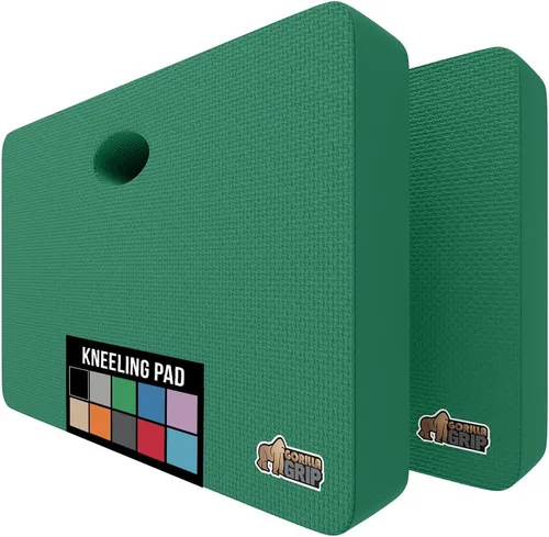 Miniatura 17 de GORILLA GRIP Almohadilla de rodillas de espuma suave extra gruesa con patente pendiente, 2 PK, almohadillas de rodillas grandes y de apoyo para Rojo