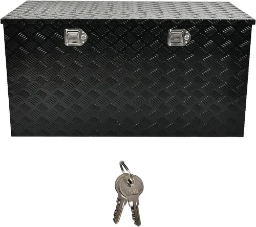 Miniatura 9 de Caja de herramientas de aluminio de 60 pulgadas para camión, caja de pecho de remolque, organizador de almacenamiento bajo la carrocería