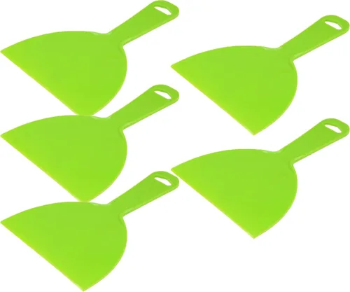 Miniatura 12 de 5 espátulas de masilla flexibles de plástico de 8 pulgadas, paquete de gran tamaño, desechable, herramienta de raspador de pintura de plástico