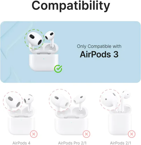 Miniatura 3 de Catalyst Funda de protección total para AirPods de 3ª generación, funda impermeable de 330 pies para AirPods 3, funda a prueba de golpes