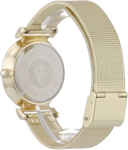 Miniatura 5 de Anne Klein Reloj pulsera de malla acentuada con purpurina para mujer