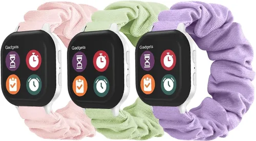 NewJourney Correa elástica compatible con Gizmo Watch 3/2/1 y Gabb Watch 3/2/1 y SyncUP para niños, suave y bonita pulsera de tela elástica para
