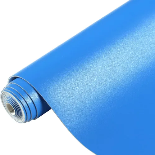 Miniatura 16 de Ramya Hojas de cuero sintético de color sólido liso 1 rollo 12"X53" (30 cm X 135 cm), la piel sintética es ideal para proyectos de manualidades DIY