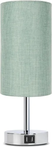 Miniatura 14 de Lámpara de escritorio Yarra-Decor con puerto USB, lámpara de mesa con control táctil de 3 niveles de brillo, lámpara de mesita redonda con pantalla
