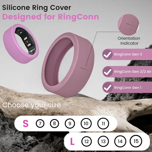 Miniatura 2 de Paquete de 10 fundas de anillo para RingConn Gen 3/Gen 2/Gen 1, protector de anillo de silicona elástica para RingConn Gen 2, accesorios