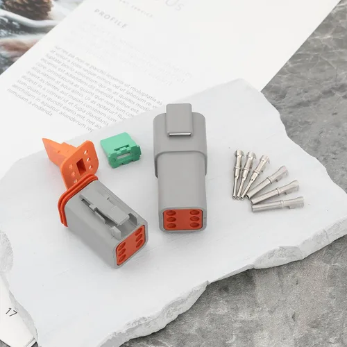 Miniatura 7 de ECSiNG Kit de conector eléctrico impermeable de 6 pines DT04-6P DT06-6S compatible con Deutsch compatible con enchufe sellado automotriz de la serie