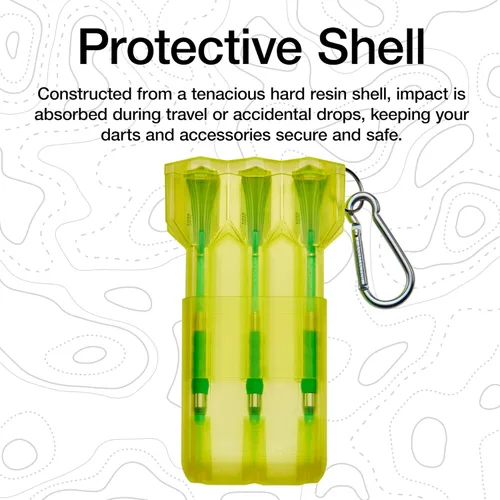 Miniatura 2 de Casemaster de GLD Products - Estuche ajustable para dardos Nomad Amarillo Neón