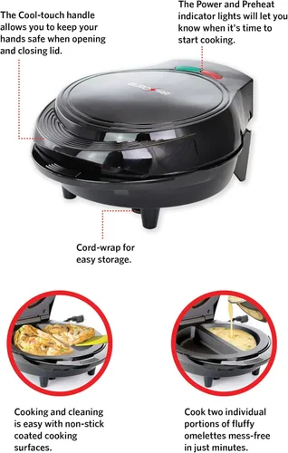 Miniatura 2 de EUROSTAR Máquina de tortillas, negro