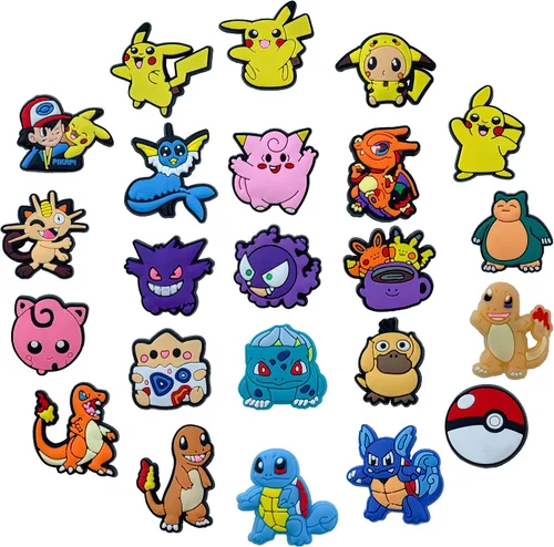 Miniatura 2 de Uthitio 25 Pcs Cute Cartoon Shoe Charms Pins for Boys Girls, Pink Cute Charms Pack for kids, Shoe Decoration Accessories, Party Favors Gifts.