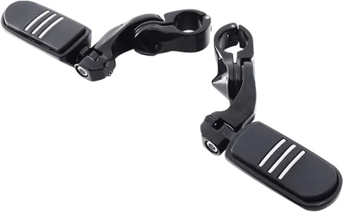Miniatura 3 de XMT-MOTO Kit de estribo y montaje para pasajeros estilo Streamliner con estriberas ajustables en ángulo corto para Harley Davidson Touring modelos