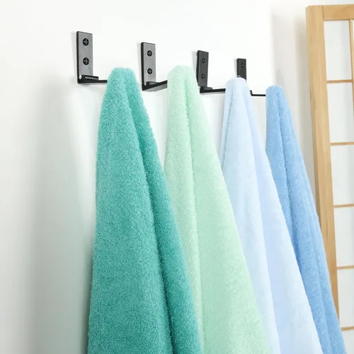 Miniatura 5 de Aynoo Gancho plegable para abrigos, 2 ganchos de pared plegables, ganchos de metal resistente para toallas, paquete de 2