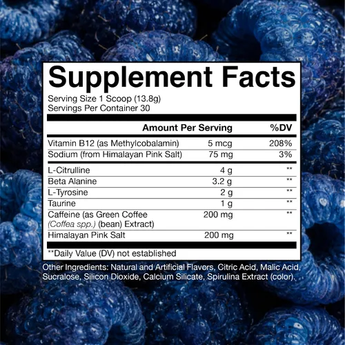 Miniatura 6 de RAW Nutrition - Fórmula esencial previa al entrenamiento de Chris Bumstead, polvos de nutrición deportiva pre-entrenamiento Bebida para hombres