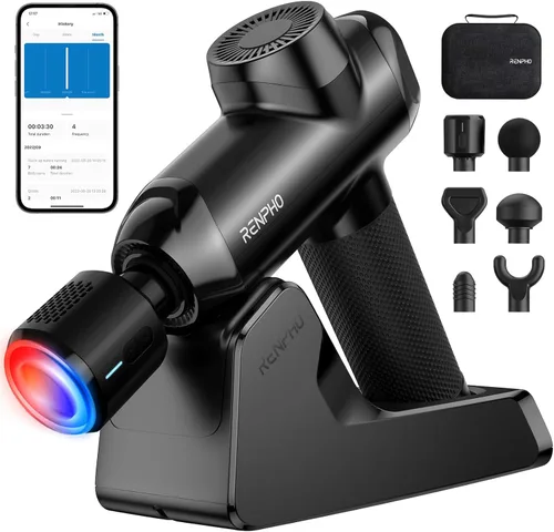 Miniatura 12 de RENPHO Pistola de masaje Thermacool 2 activa con calor y frío, regalos para el día del padre [2026 actualizado] Masajeador muscular de percusión
