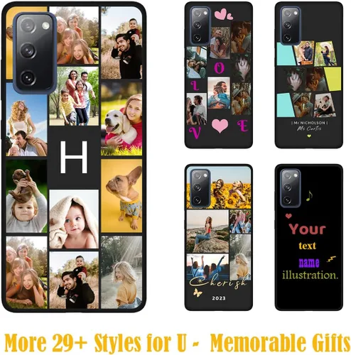 Miniatura 2 de Personalizar Fotos Funda para Samsung Galaxy S20 FE 5G con múltiples imágenes Collage Letter - Personalizado S 20 fe 0.18 oz Smart/Celular/Teléfono