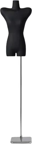 Miniatura 12 de Female Mannequin Dress Form Torso, Display Mannequin Body with Detachable Head, Wooden Hands and Adjustable 65"-86" Height Stand, for Dress Jewelry