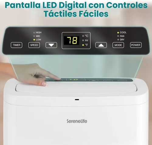 Miniatura 8 de SereneLife Portable Air Conditioner 14,000 BTU with Built-in Dehumidifier