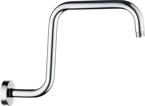 Miniatura 11 de BRIGHT SHOWERS Brazo de extensión de cabezal de ducha de 13 pulgadas con brida, brazo elevador en forma de "S" de alto alcance, brazo de tubo