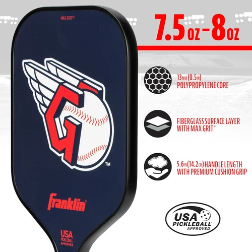 Miniatura 3 de Franklin Sports Palas de Pickleball del Equipo MLB - Palas de Pickleball con Logo y Colores Oficiales del Equipo de Béisbol MLB + Serie de Firma