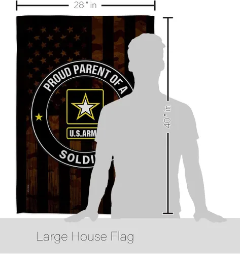 Miniatura 2 de Orgulloso bandera de la casa del ejército – Paquete de guardabosques de las fuerzas armadas de los Estados Unidos Americanos Militares Veteranos