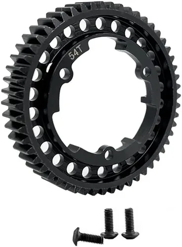 Miniatura 2 de Acero 54T Engranaje recto 6449 para TRAXS 1/5 X-maX 6S 8S 1/7 XO-1 1/10 E-Revo 2.0 VXL MAXX RC Actualizaciones de piezas - (Color: Negro)