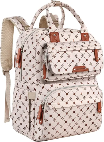 Miniatura 10 de Legestori Mochila para Pañales, Bolsa de Pañales para Bebé Niño, Bolsa de Pañales Unisex Grande para Mamá, Mochila Impermeable para Pañales de Viaje
