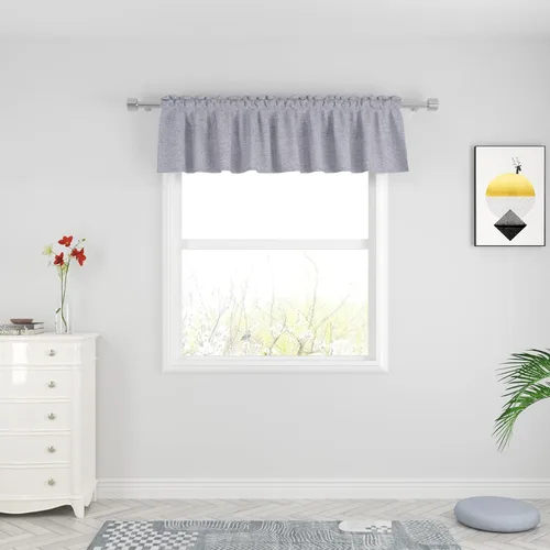 Miniatura 61 de UPOPO Cortinas de Niveles Beige Sobre Fregadero con Textura de Lino para Ventana de Cocina de 16 Pulgadas de Largo Caravana Privacidad Pequeñas