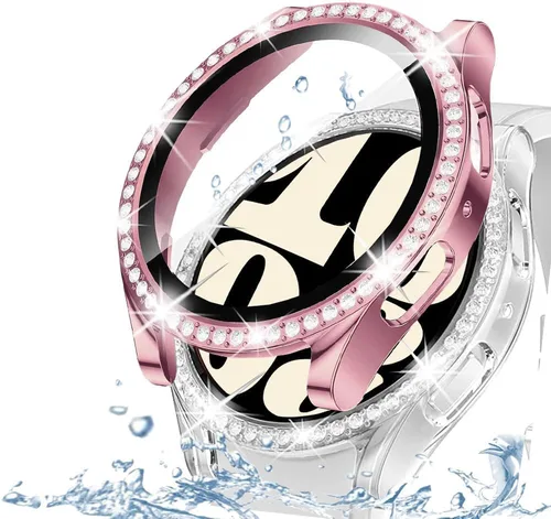 Miniatura 86 de DEALELE Paquete de 1 + 3 fundas y protector de pantalla compatible con Samsung Galaxy Watch FE / 5/4 de 1.575 pulgadas, funda protectora
