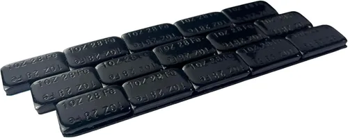 1 oz (28 g), 15 piezas, negro, peso adhesivo para ruedas tipo stick-on (WW-100RB15)