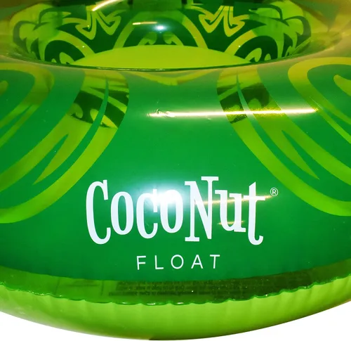 Miniatura 2 de Flotador de piscina de tortuga marina translúcida de coco para exteriores, anillo inflable para piscina, tubo de descanso duradero de larga duración