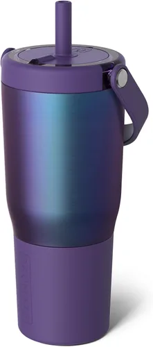 Miniatura 24 de BrüMate Resa - Vaso de viaje 100% a prueba de fugas de 25 onzas con asa y pajilla, popote SoftSip flexible, funda de silicona para mayor