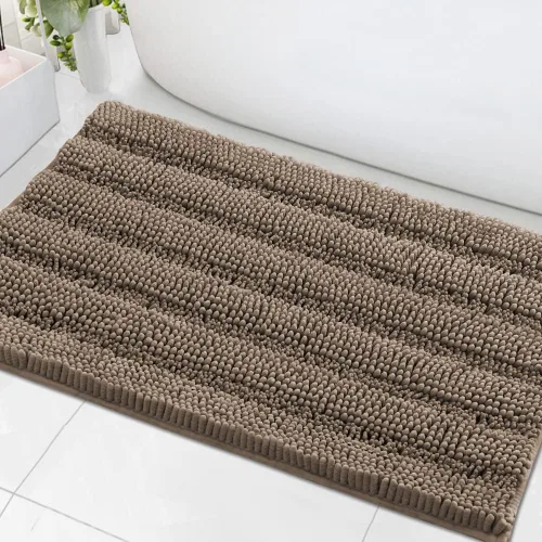 Miniatura 144 de H.VERSAILTEX - Alfombras de baño, juego de 2 piezas, alfombra de contorno para baño, juego de alfombras para inodoro, alfombra antideslizante