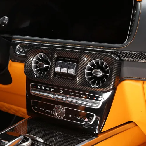 Miniatura 5 de Marco de ventilación frontal para Mercedes Benz Clase G (2019-2020), consolas centrales, salida de viento de aire acondicionado, tablero de ABS